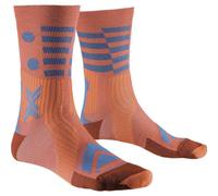 X-socks Gravel Perform Merino Crew Socks UK 3-5 Sunset / Twyce Blue