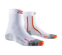 X-Socks Unisex Run Fast 4.0, Arctic White/trick Orange, 44 EU