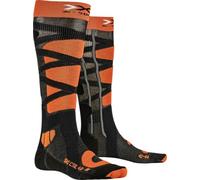 X-Socks Unisex's Ski Control 4.0 Socks, Anthracite Melange/X-Orange, 35/38 (S)