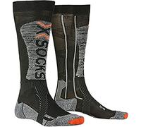 X-Socks Unisex's Ski Energizer Light 4.0 Socks, Black/Stone Grey Melange, 42/44 (L)