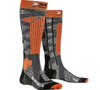 X-Socks Unisex's Ski Rider 4.0 Socks, Stone Grey Melange/X-Orange, 39/41 (M)