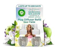 X Stacey Solomon Electric Twin Refill - Natural Essential Oils - Easy installation - Long-lasting Fragrance - Sweet Scents Of Jasmine And The Freshness Of Green Apple - Morning Meadow