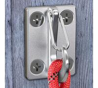 X-TECOKIT-Wall Hook for Dog Leashes,Heavy Duty Stainless Steel Dog Chain Enclosed Parking Hook,Secure for Tie Out in Yard,Easy to Install,Use Indoor-Outdoor
