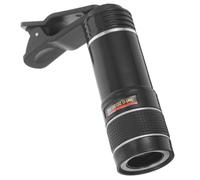 X Telephoto Lens Monocular for Smartphone Rear Cameras and Viewing | Plastic Black Design, Clip Tripod Pouch Included, Universal Use for Stadium Sightseeing Mobile Creators