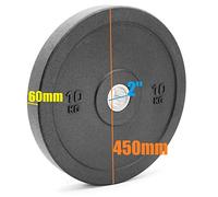x-trade Bumper Weight Plate Black Olympic Size Rubber Crumb 5kg 10kg 15kg 20kg Gym