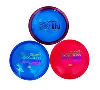 X-UFO Disc Golf Set - 3 Piece Professional Disc Golf Set for Beginners and Experts, Lightweight & Portable, Glow-in-The-Dark Discs, Perfect for Outdoor Frisbee Golf