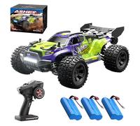 X-Verse 1:18 Remote Controlled Car, 40 km/h Carbon Brush Motor RC High Speed Offroad Drift Racing Car, 2.4 GHz 4WD All Terrain Offroad Car Racing Car, 3 Batteries