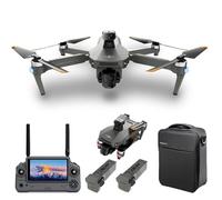 X-Verse KF100MAX Drone with 4K HD Camera EIS, RC Screen, 6KM Remote Control Distance, 3-Axis Gimbal, Avoid Obstacles in 4 Directions, Digital GPS Transmission Drones Quadcopter, 2 Batteries