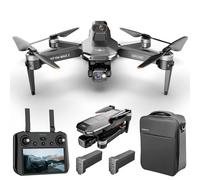 X-Verse KF104 MAX2 Drone with 4K EIS Camera, RC Screen, 6KM Remote Control Distance, 3-Axis Gimbal, Avoid Obstacles in 4 Directions, Digital GPS Transmission Drones Quadcopter- 2 Batteries