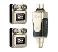 Xvive U45R2 Wireless in Ear Monitor System 5.8ghz IEM System 1 Transmitter and 2 Bodypack Receiver for Studio, Band Rehearsal, Live Performance, Channel Scan Mode
