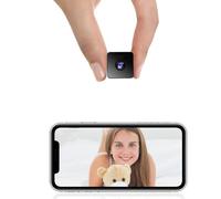 X W EI UNION - Home Hidden Camera, Mini Spy Camera WiFi Hidden Video Camera Small Nanny Camera with Motion Detection App, Night Vision, Indoor Security for