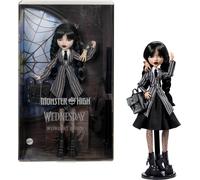 Monster High Wednesday Addams Doll in Nevermore Academy Uniform with Thing, Backpack & Doll Stand | HXJ04 - Board Game