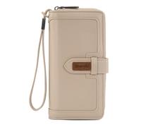 X Wrangler Women's Wallets Bifold Wristlet Wallets for Women Large Capacity Credit Card Cash Wallet with ID Window, Apricot, L, Minimalist