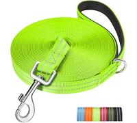 X XBEN Long Line Dog Lead, 15M/49FT Reflective and Lightweight Recall Training Lead for Dogs with Soft Padded Handle and Heavy Duty Hook, Strong Extra Long Dog Lead Leash for Large Small Puppy Dog