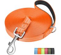 X XBEN Long Line Dog Lead, 3M 5M 10M 15M 20M 25M 30M Reflective & Lightweight Recall Training Lead for Dogs with Soft Padded Handle, Strong Extra Long Dog Lead Leash for Large Medium Small Puppy Dog