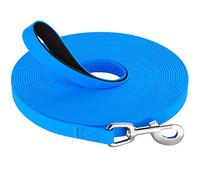 X XBEN Waterproof Training Lead for Dogs, 5M/16FT Rubber Extra Long Line Dog Lead with Soft Padded Handle, Training Leads Leash for Recall & Obedience for all Sized Dogs, for Swimming Walking Playing