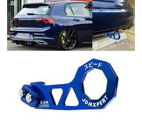 x xotic tech Auto Aluminum JDM Rear Tow Hook Kit Racing Style Trailer Towing Ring Decoration Car Accessories, Universal Fit Car, Truck, SUV, Most Vehicles (Blue)