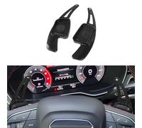 x xotic tech Carbon Fiber Pattern Paddle Shifter Extensions Interior Shift Cover Trim Compatible with Audi A3 A4 A5 Q3 Q5 Q7 Q8 S3 S4 S5 SQ5 SQ7 SQ8 TT TTS