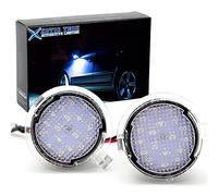 x xotic tech Pair LED Under Mirror Puddle Lights OE Replacement Error Free Compatible with Ford F150 Raptor Explorer or Lincoln or Mercury or Toyota, 8000K Ice Blue (Part #3F1Z-13B375-AA 3F1Z13B375AA)