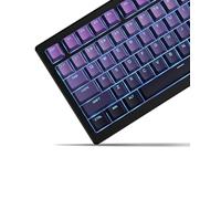x XVX Shine Through PBT Keycaps, Custom Keycaps 60 75 100 Percent Cherry Profile, Doubleshot Key caps Set for 61/64/68/84/87/100/104/108 Gaming Mechanical Keyboard, Gradient Purple