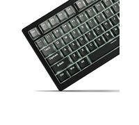 x XVX Shine Through PBT Keycaps, Keycaps 60 75 100 Percent OEM Profile, Doubleshot Custom Key caps Set for 61/64/68/84/87/100/104/108 Gaming Mechanical Keyboard, Gradient Gray