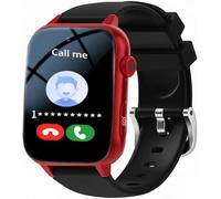 X&Z-XAOY Fall Alarm Watch with SOS Button and 2-Way Voice Calling Smart Bracelet with Emergency Assist Button Fall Detection Smart Watch for Elderly/Dementia(Red)