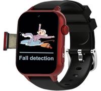 X&Z-XAOY Fall Detection Smart Watch for Elderly with SOS, with Video Call Bracelet Watches 1.96 * 1.57 Inch(Red)
