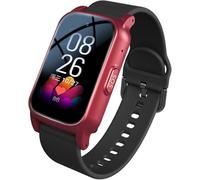 X&Z-XAOY Fall Detection Watch Emergency Call Bracelet for Seniors with SOS Two-Way Talk Electronic Fence & Magnetic Charging Fitness Watch for Elderly(Red)