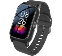 X&Z-XAOY Fall Detection Watch Emergency Call Bracelet for Seniors with SOS Two-Way Talk Electronic Fence & Magnetic Charging Fitness Watch for Elderly(Black)