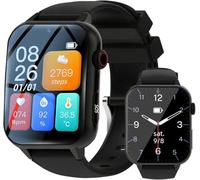X&Z-XAOY Smart Watch with Fall Detection & Sos Alert, HD Video Call & IP67 Waterproof Fall Alert Devices for Elderly/Seniors Watches for Mom/Dad(Black)