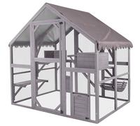X-Zone Catio Outdoor Cat Enclosure Large Wooden Cat House