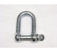 x1 6MM Galvanised Commercial Dee Shackle - Chain Connector Caravan Tether