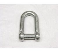 x1 6MM Galvanised Commercial Dee Shackle With Countersunk Pin - Chain Connector Caravan Tether Flush