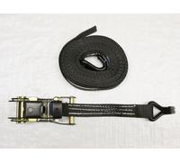 x1 Black 25MM 5M 1.5 Ton Ratchet Strap - 1500KG Metre Tie Down Lashing Claw J Hook