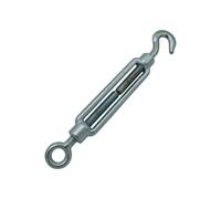 x1 M30 Galvanised Forged Straining Screw Hook And Eye - Caravan Turnbuckle Open Body