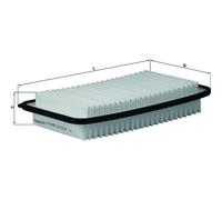 x1 Mahle Air Filter Filter Insert LX1692 70519865 Made in UK