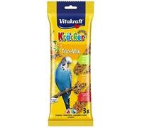 x1 Pack VITAKRAFT BUDGIE KRACKER TRIO Kiwi & Lemon Sesame & Banana Orange & Apricot Budgie Treats