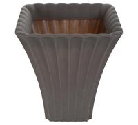 (x1, Taupe ) Tall Square Flower Plant Pot Garden Planter