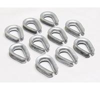 x10 9/16" US Fed Wire Rope Thimbles - 14MM FF-T276B Type 3 Galvanised