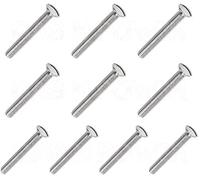 x10 M3.5 x50mm Long Electrical Machine Screws for Light Switch Plug Socket