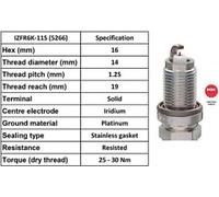 X10 - NGK SPARK PLUG QUALITY OEM 5266 / IZFR6K-11S