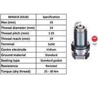 X10 - NGK SPARK PLUG QUALITY OEM 6418 / BKR6EIX