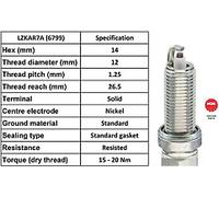 X10 - NGK SPARK PLUG QUALITY OEM 6799 / LZKAR7A