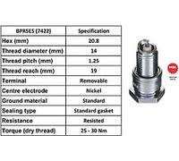 X10 - NGK SPARK PLUG QUALITY OEM 7422 / BPR5ES