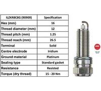 X10 - NGK SPARK PLUG QUALITY OEM 90909 / ILZKR8C8G