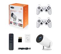 X10 Plus 4K Retro Game Projector, Home Retro Video Game Console with 2 Wireless Controllers, HDMI Output, WIFI