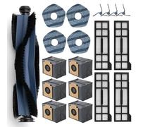 X10 Pro Accessory Set for eufy X10 Pro Omni Robot Vacuum Cleaner, 1 Main Brush, 4 Side Brushes, 4 HEPA Filters, 4 Wipes and 6 Dust Bags, Replacement Parts Accessories for eufy X10 Pro Omni