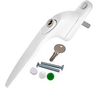 X10 uPVC Window Handle Inline White Double Glazed Universal Espag Replacement uPVC Window Handles - White - Pack of 10