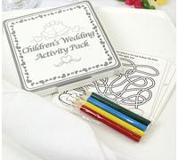 x10 - WEDDING TABLE FAVOURS GIFT - COLOURING FUN ACTIVITY PACK/GAME PUZZLE BOOK