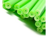 x100 114mm x 4mm Green Coloured Plastic Lollipop Lolly Cake Pop Sticks Crafts by Loypack